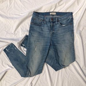 LAST CHANCE Madewell ripped skinny jeans